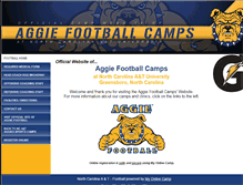 Tablet Screenshot of aggiefootballcamps.com